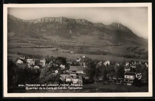 AK Monestier-de-Clermont /Isère, Quartier de la Gare et Col du Serpaton