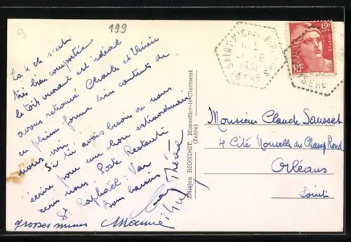 AK Monestier-de-Clermont /Isère, Quartier de la Gare et Col du Serpaton