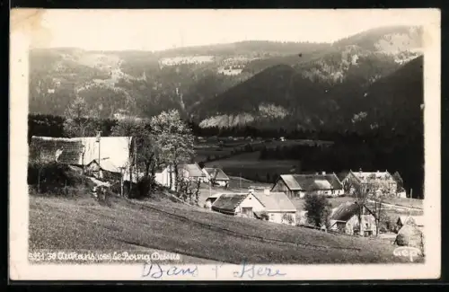 AK Autrans /Isère, Le Bourg Dessus avec vue sur les montagnes environnantes