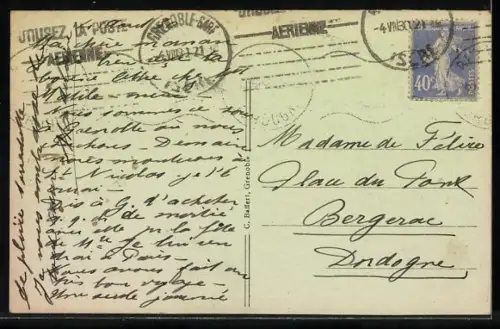 AK Grenoble, Pont suspendu, Quai Perrière et Sainte-Marie-d`en-Haut