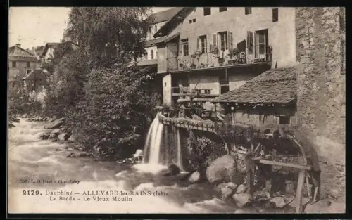 AK Allevard-les-Bains /Isère, Le Bréda, Le Vieux Moulin
