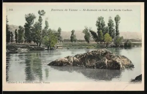 AK St-Romain en Gal, La Roche Cochon