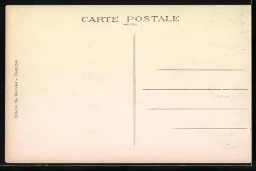 AK Grenoble, Les Quais, Le Téléférique sur l`Isère, Au fond, la Chaîne des Alpes