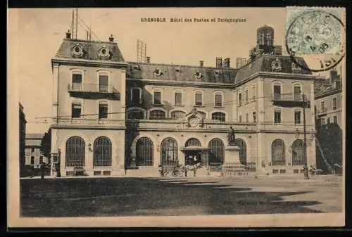 AK Grenoble, Hôtel des Postes et Télégraphes