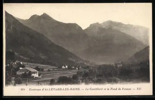 AK Allevard-les-Bains, Le Curtillard et le Fond de France