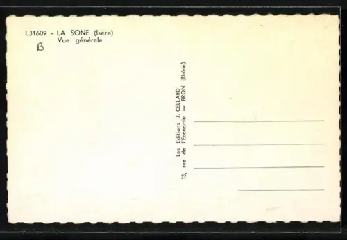 AK La Sône /Isère, Vue générale
