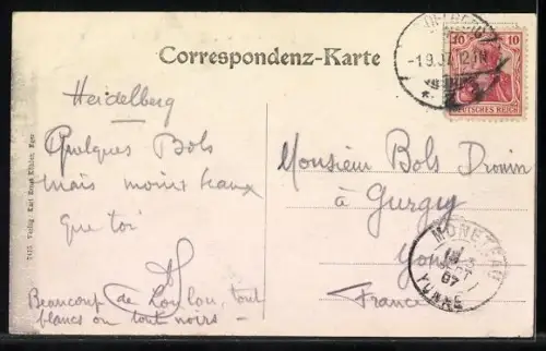 AK Eger, Teilansicht mit Kirche vom Steinbruch beim Schustersprung aus