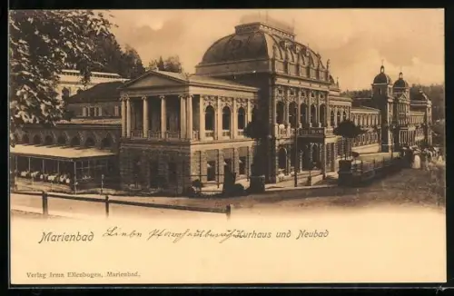 AK Marienbad, Kurhaus und Neubad
