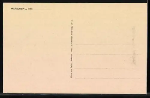 AK Marienbad, Cafe Egerländer