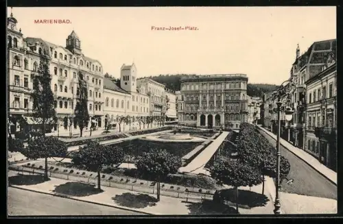 AK Marienbad, Franz Josef-Platz