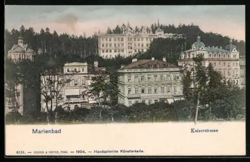 AK Marienbad, Kaiserstrasse