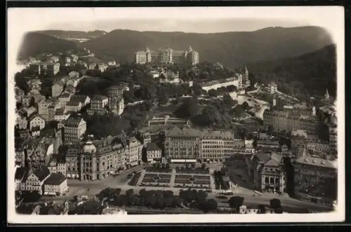 AK Karlovy Mary, Pohled na divadlo a hotel Imperiál