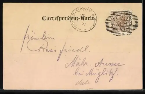 AK Eger, Kaiserliche Burg und St. Niclas