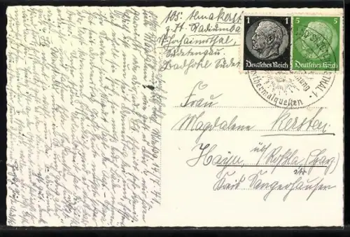 AK St. Joachimsthal, Panorama mit Strassenpartie