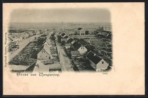 AK Wangeroog, Ortsansicht aus der Vogelschau