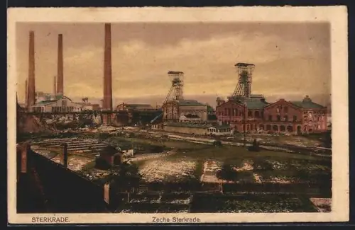 AK Sterkrade, Totale der Zeche, Bergbau