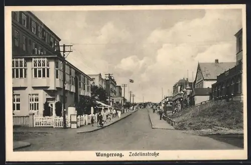 AK Wangeroog, Partie in der Zedelinstrasse