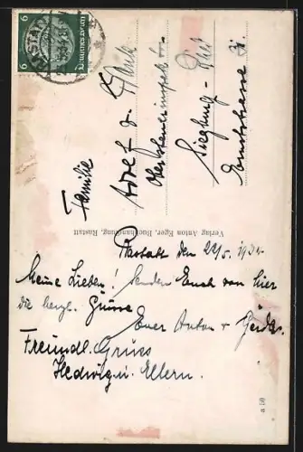 AK Rastatt, Kaiserstrasse, Stadtkirche