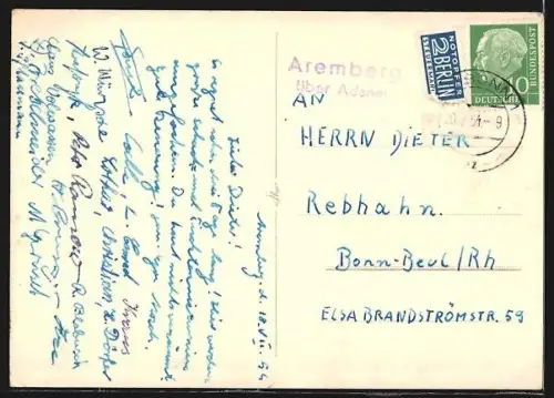 AK Aremberg /Ahr, Jugendheim des Ernst Moritz Arndt-Gymnasiums Bonn