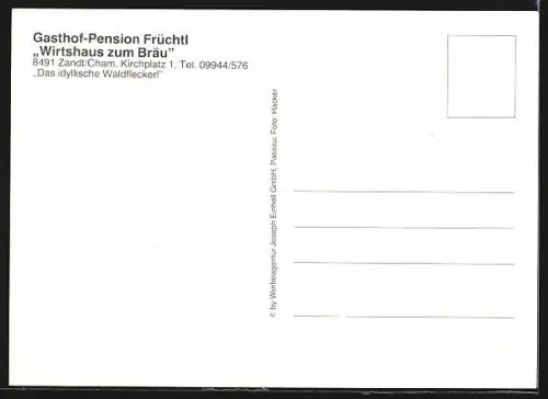 AK Zandt /Cham, Gasthaus zum Bräu, Kirchplatz 1