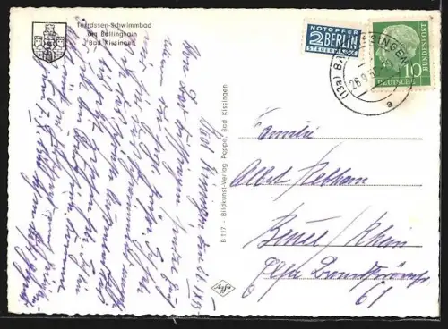 AK Bad Kissingen, Terrassen-Schwimmbad am Ballinghain