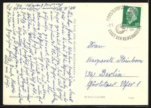 AK Fürstenwalde /Spree, Stadthaus, Markgrafenstein, Ernst-Thälmann-Strasse, Ring der Freundschaft, Mühlenstrasse