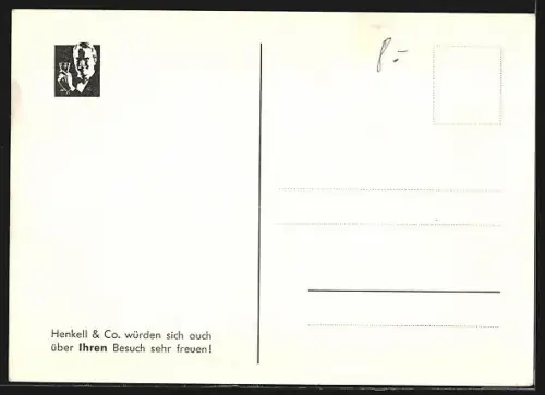 AK Wiesbaden-Biebrich, Sektkellereien Henkell & Co., Hauptfront in der Biebricher Allee