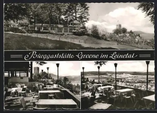 AK Greene im Leinetal, Burggaststätte Greene, Inh. F. Lucas