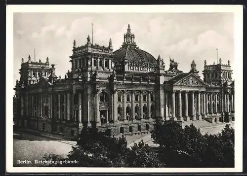 AK Berlin-Tiergarten, Reichstagsgebäude