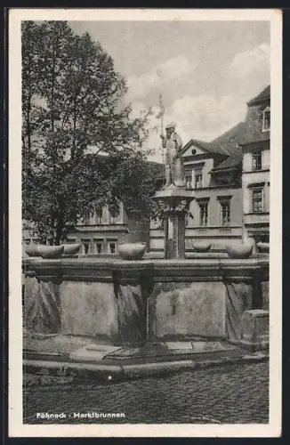 AK Pössneck, Marktbrunnen