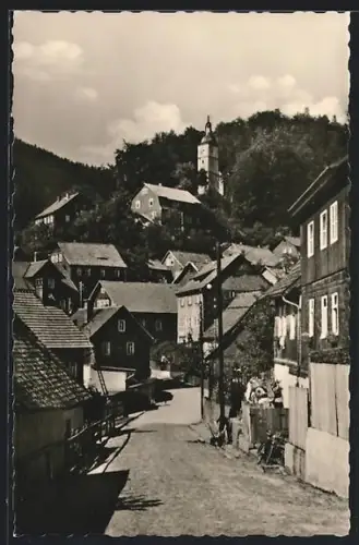 AK Rauenstein /Thür., Partie an der Kirche