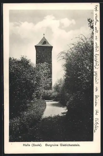 AK Halle /Saale, Burgruine Giebichenstein