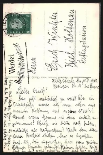 AK Halle /Saale, Burgruine Giebichenstein