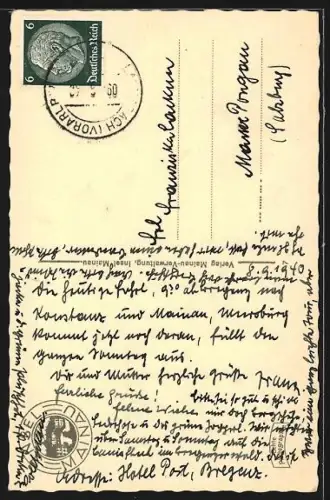 AK Mainau i. B., Garten mit Bananenpflanzen