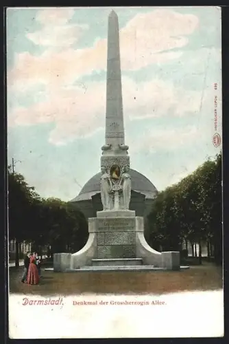 AK Darmstadt, Denkmal der Grossherzogin Alice