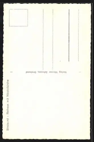 AK Stralsund, Rathaus, Nikolaikirche