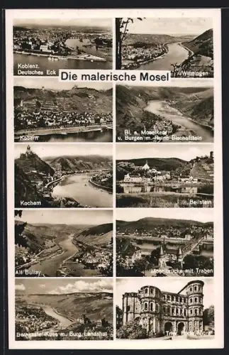 AK Koblenz, Deutsches Eck, Winningen, Kochem, Beilstein, Porta Nigra