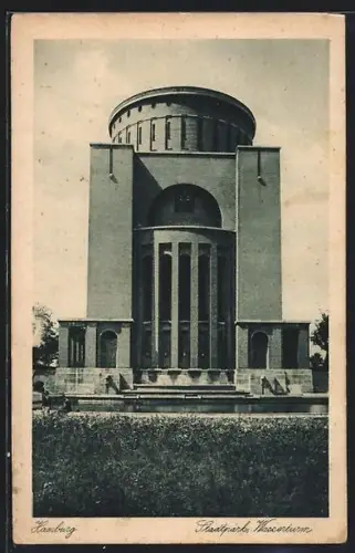 AK Hamburg-Winterhude, Stadtpark, Wasserturm