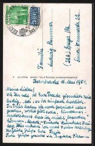 AK Bernkastel-Kues, Marktplatz, Fachwerkhäuser, Brunnen