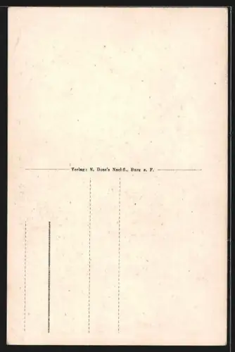 AK Burg a. F., Pastorat mit Kirche