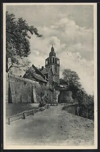 AK Bad Sooden-Allendorf, Partie am Stadtgraben