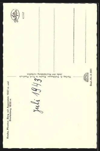 AK Pfronten i. Allgäu, Kirche, Berge mit Aggenstein und Breitenberg