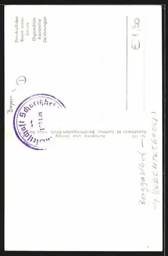 AK Berchtesgaden, Berggasthof Scharitzkehl-Alm mit Hohem Göll