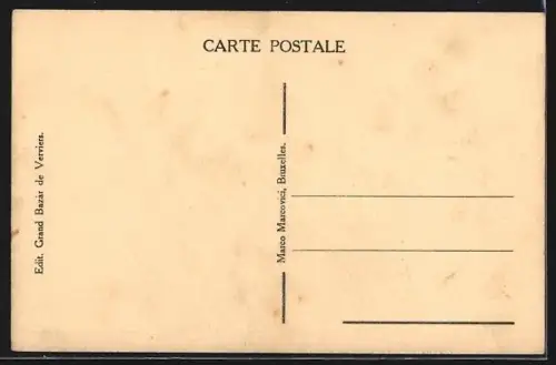 AK Verviers, Pont du Chêne, Strassenbahn