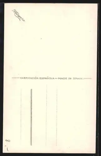 AK Madrid, Cibeles y Calle Alealá, Strassenbahn