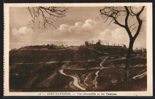 AK Fort-National, Vue d`ensemble et les Casernes