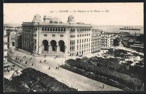 AK Alger, Le Square et la Poste