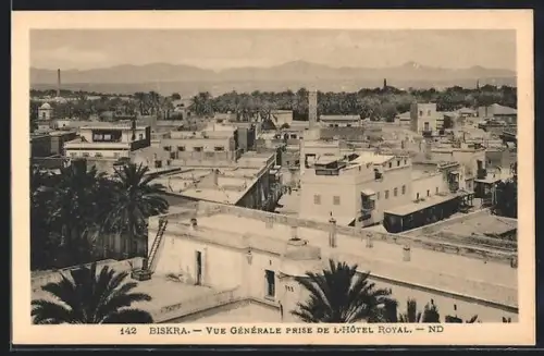 AK Biskra, Vue Genereale prise de l`Hotel Royal