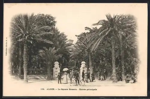 AK Alger, Le Square Bresson, Entrée principale