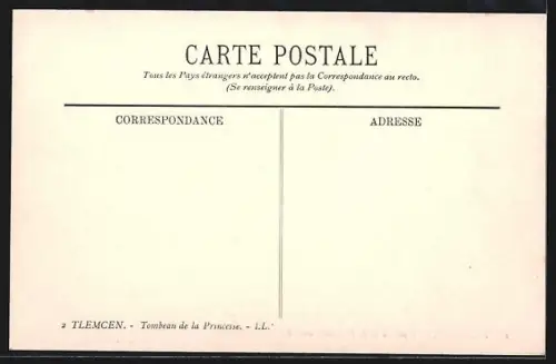 AK Tlemcen, Tombeau de la Princesse